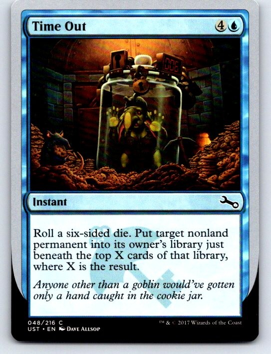Time Out 48 Common Unstable Magic: The Gathering Lightly Played