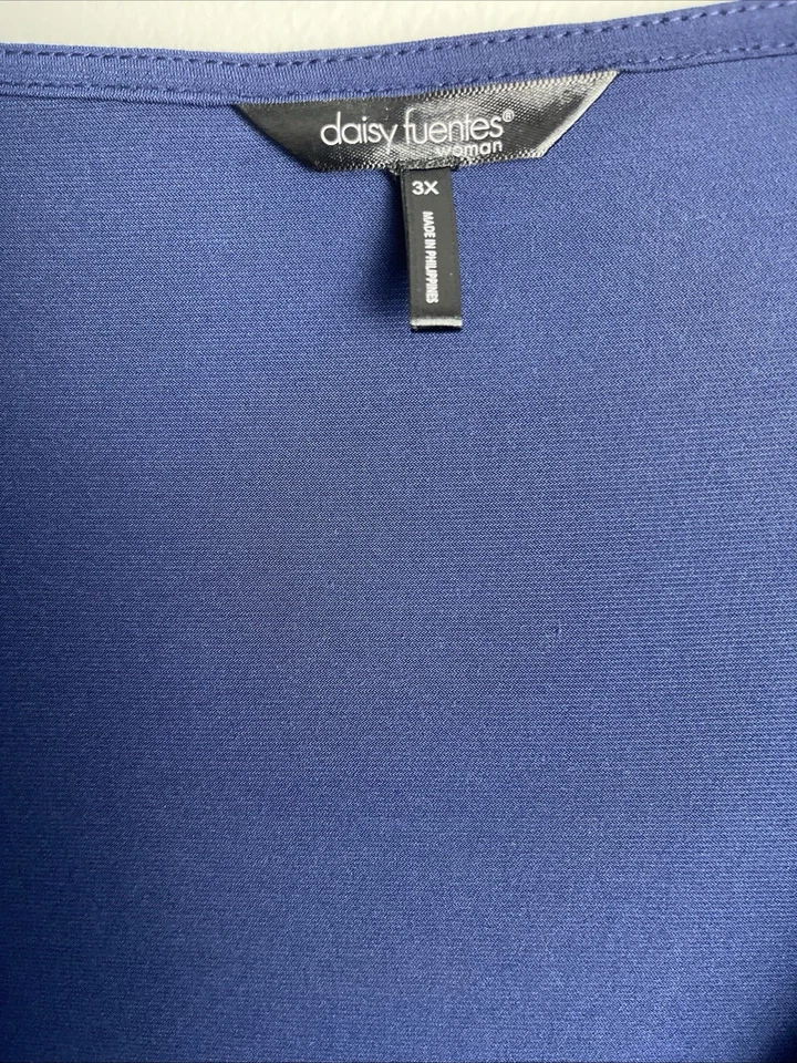 daisy fuentes dress Size 3X  Purple And Aqua - Image 2 of 4