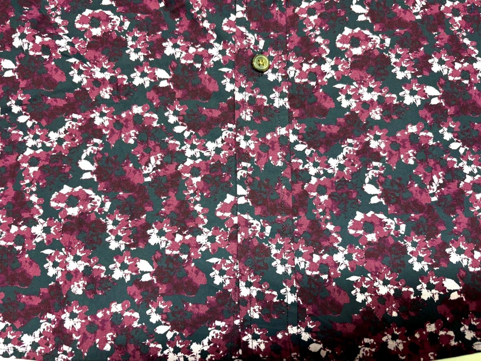 Harbor Bay Mens Button Front Short Sleeve Cotton Polyester Shirt 6XLT 6X 6XL - Image 3 of 4