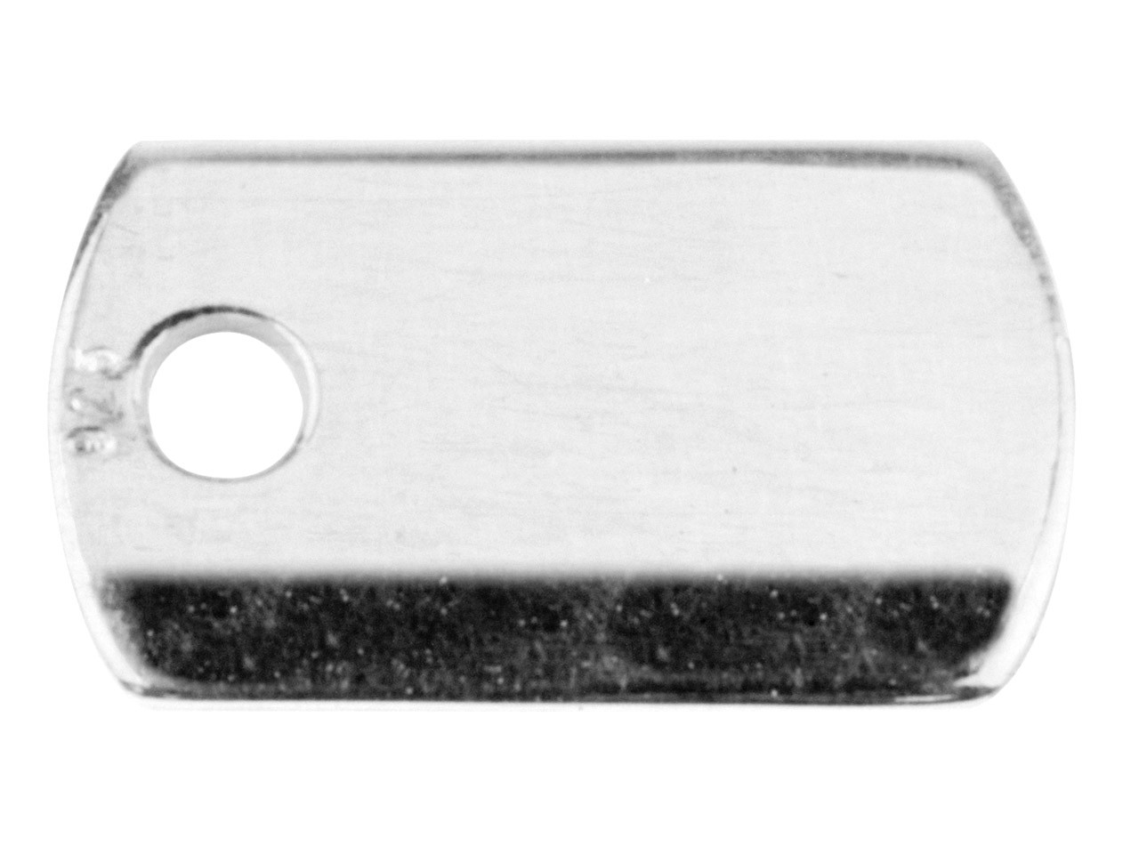Sterling Silver Dog Tag 12X7X0.8mm Stamping Blank Pack Of 5