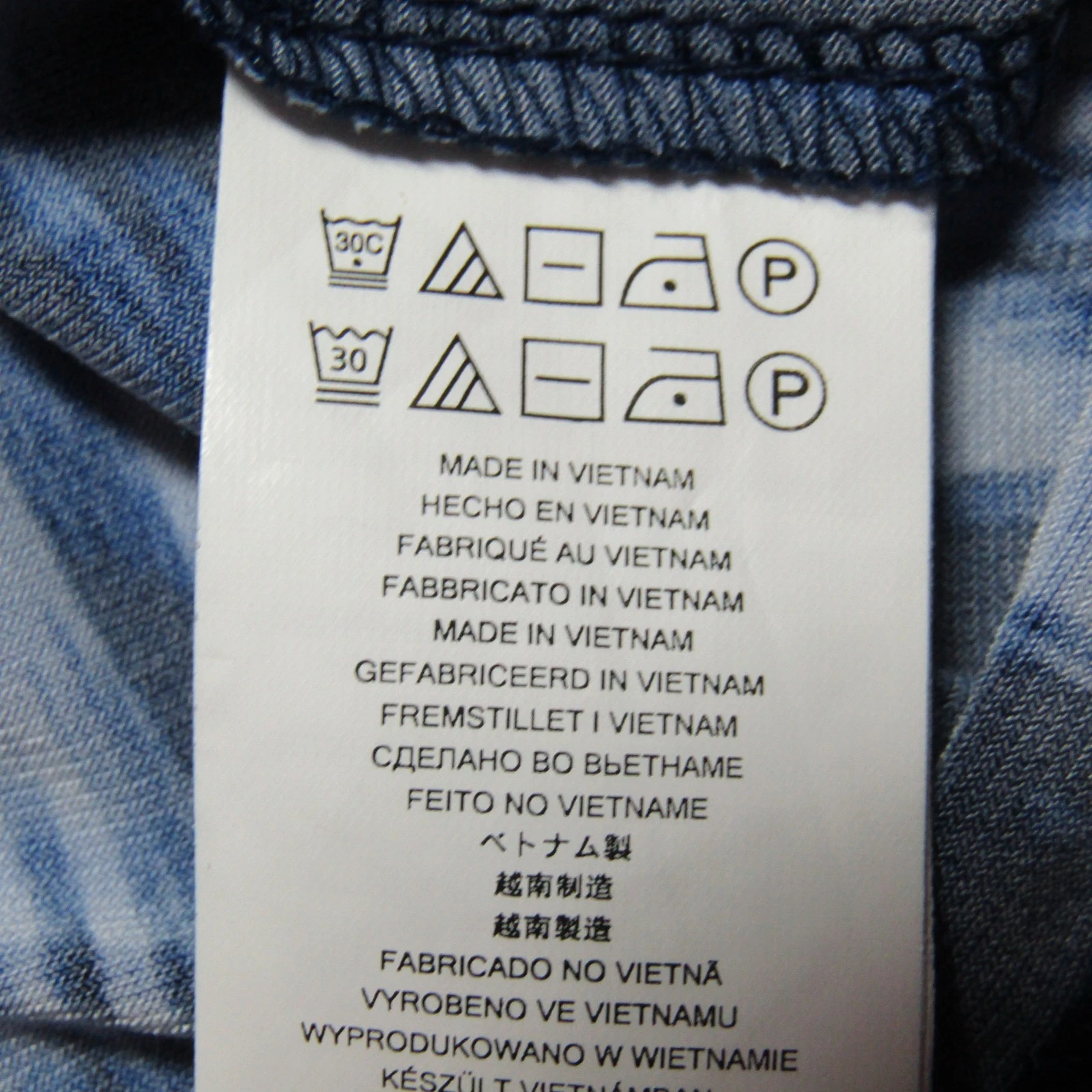 Abito Michael Kors blu Ikat Shift taglia L manica ad aletta blu navy orlo plissettato donna