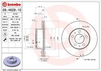 Pack Von 2 - Bremsscheibe 09.4629.10 Brembo FüR Volvo