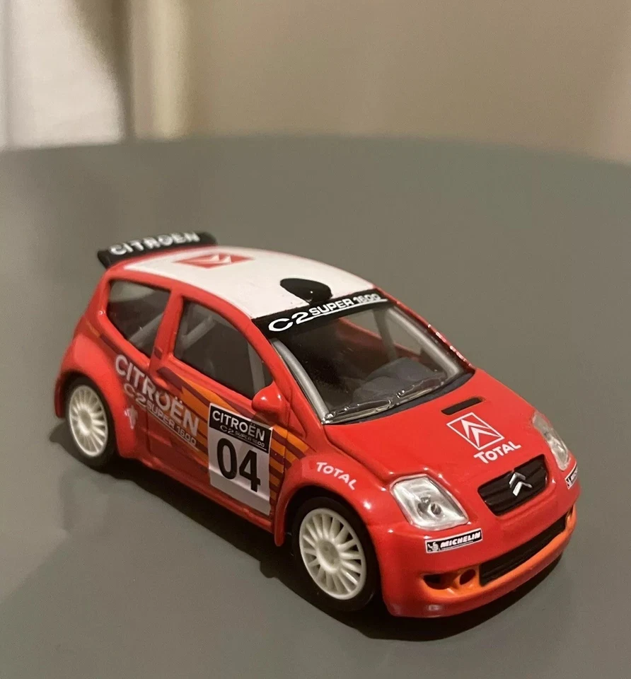 Modellino Norev Citroen C2 Super 1600 Rally S1600 1/55 3 inches Nuovo Senza Box - Immagine 2 di 4
