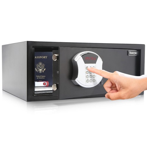 Hidable Locker - Hideable Safe Box with Hotel-Style Digital Lock - Low Profile Cash ...