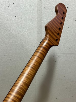 AAAA Floyd nut 22 frets Roasted Flame maple Rosewood electric guitar neck parts