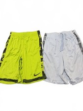Nike Boys Dri-Fit Shorts XL Lot of 2 Yellow and Gray