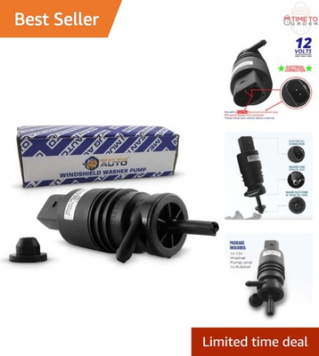 #ad Washer Motor Pump Compatible with BMW Mercedes 12V Grommet Replaces OEM $23.98