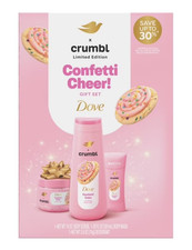 New Dove X Crumbl Limited Edition Confetti Cake Cheer Body Care Gift Set