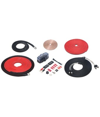 PCK8 Premium 8AWG 600W komplettes OFC reines Kupfer Verstärker Kabelsatz, Subwoofer