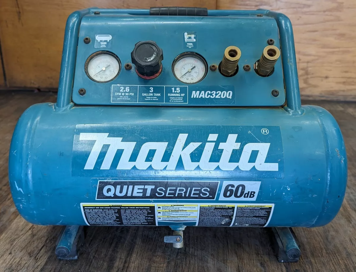 Makita quiet series 3 gallon air compressor mac320q new arrivals