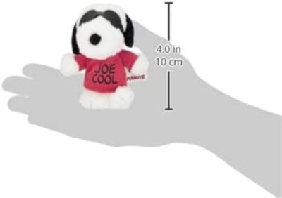 PEANUTS Snoopy key chain Plush JOE COOL Fluffy Red 2022 kawaii