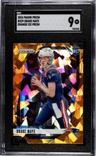 2024 Panini Prizm - Drake Maye (RC) Orange Ice Prizm SGC 9 MT