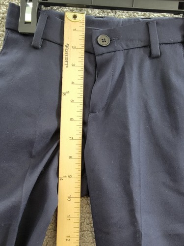 BOSS Formal Suit Pants Big Boys' 8 Navy Blue Side Pockets Button Zip Closure - Picture 8 of 19