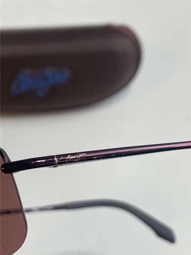 Maui Jim Sandbar Polarized Sunglasses 511-07 Burgundy/Rose Shield - Rare Display - Picture 10 of 10
