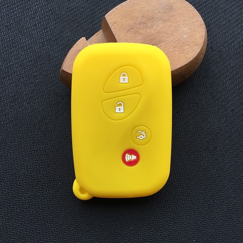 Fit Lexus ES RX UX GS 4 Button Remote Smart Key Fob Silicone Cover Skin Case - Picture 10 of 30