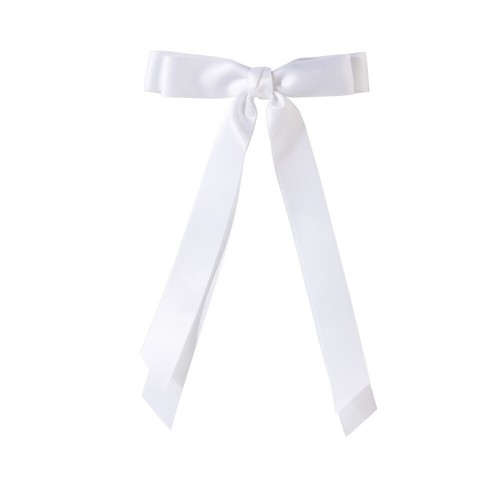 3Pcs Solid Color Ponytail Clip Top Clip Double Layer Ribbon Bow Hair Clips⇘ - Picture 5 of 16