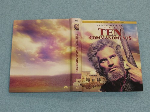 THE TEN COMMANDMENTS (1923 & 1956) (Blu-Ray, 2020, 3-Disc Set) ~Cecil B. DeMille - Foto 5 di 6