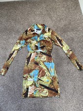 Pretty Little Thing Tie Dye bodycon dress size 8