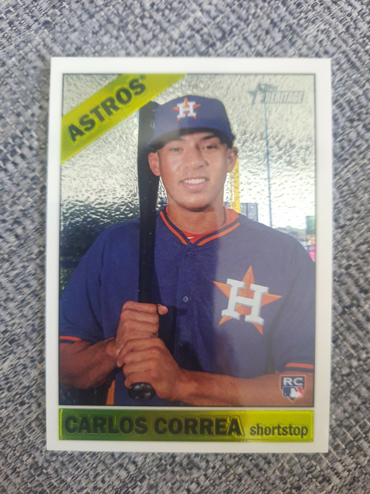 2015 Topps Heritage High Number #563 Carlos Correa Chrome 646/999 Astros