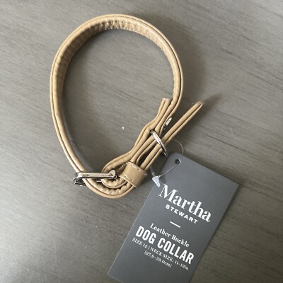 Martha Stewart Vegan Leather Dog Collar Size 12 Neck Size 11 To 13 in