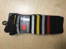 Hanes Mens Premium Fashion Sock 3-pack Shoe Size 6-12 NWT Fun Dress Socks