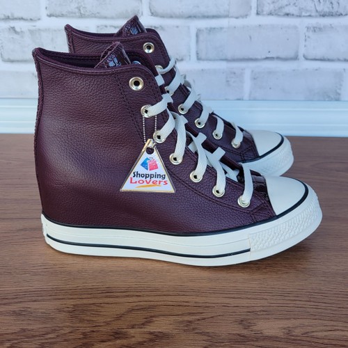 ✨Converse Chuck Taylor All Star Classic Wedge Leather 7.5 Women Shoes A12349C - Picture 8 of 14