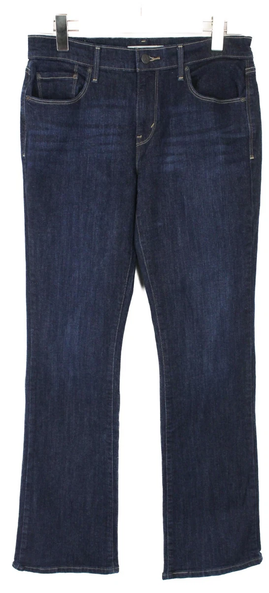 LEVI S 515 Bootcut Jeans Women s W30 L34 Whiskers Zip Dark Blue eBay