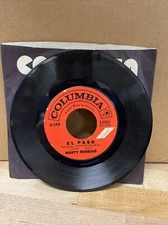 Marty Robbins-El Paso/Running Gun-45 RPM Vinyl Record 7" Single Columbia