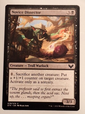 Novice Dissector - Strixhaven: School of Mages - Magic the Gathering MTG