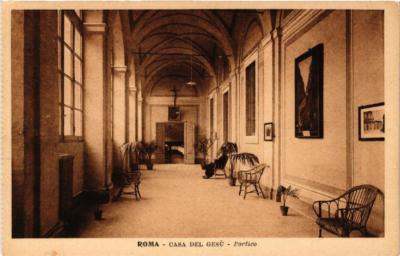 CPA AK ROMA Casa del Gesu-Portico ITALY (551828)