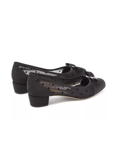 Salvatore Ferragamo Women's Vara Polka Dot Mesh Loafers Size: 8.5C $650 - Picture 3 of 8