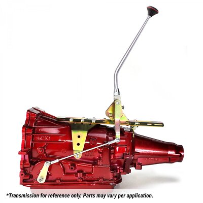 GM700 R4 Single Action Shifter Kit 16'' Arm w/ Bend and Black Knob ASCS1G516S1 