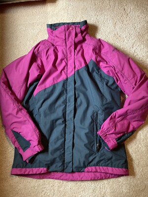 Columbia Interchange 3in1 Ski Jacket Parka Coat Omnitech Pink
