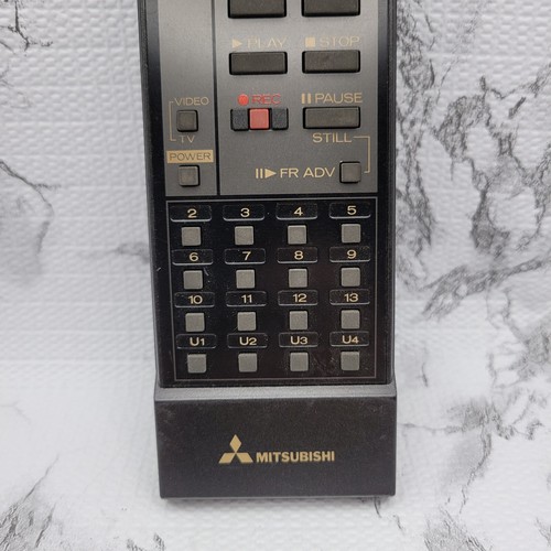 Vintage Mitsubishi Video / TV Black Remote Control VCR TESTED AND WORKING - Picture 3 of 7