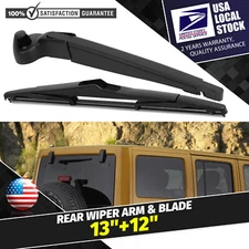 13"+12" Rear Windshield Back Wiper Arm & Blade Set OEM Replacement All Season