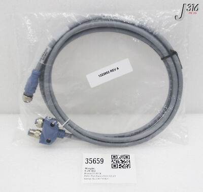 e 35659 TURCK CABLE ASSY, 2-WAY SPLITTER (NEW) VB2-RKC 572-2.2M/FKM