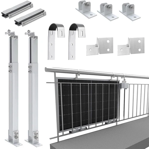Balkon Kraftwerk Solarpanel Halterung Geländer Befestigung Mit Haken Montageset