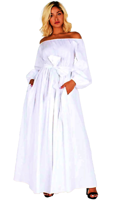 white christmas dresses Women Vintage Plus Size Long Sleeved Denim Dress– FantasyLinen