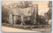 Postcard Old Stone House (Rear View) Guilford, Connecticut 1939 H153