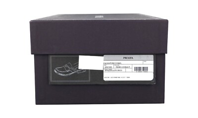 AUTH LUXURY PRADA PENNY LOAFER SHOES 2DG100 BLACK LEATHER US