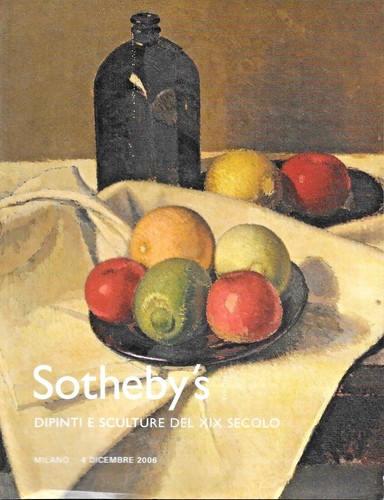 SOTHEBY'S catalogo Asta : DIPINTI e SCULTURE del XIX sec