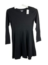 The Children  s Place Girls Black Long Sleeve Dress Sized 10/12