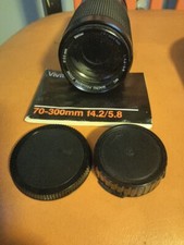 Vivitar 70-300mm 1: 4.2-5.8 MC Macro Focusing Zoom Lens With Original Manual