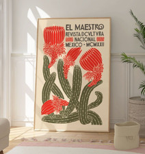 El Maestro Cactus Print, Popular Cacti Art, Modern Wall Art Poster, Home Decor