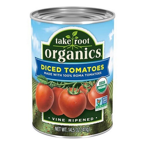 Organic Diced Tomatoes 14.5 Oz (Case Of 12) By Take Root Organics - Picture 1 of 1