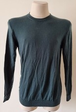Marks and Spencer Extra fine Wool Green Sweater Jumper Lambswool Size Large