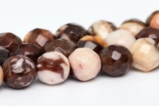 4MM Natural Zebra Jasper Beads Grade AAA Faceted Round Loose Beads 15"