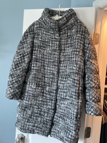 Herno Tweed Puffer Coat-IT 50 US 14 