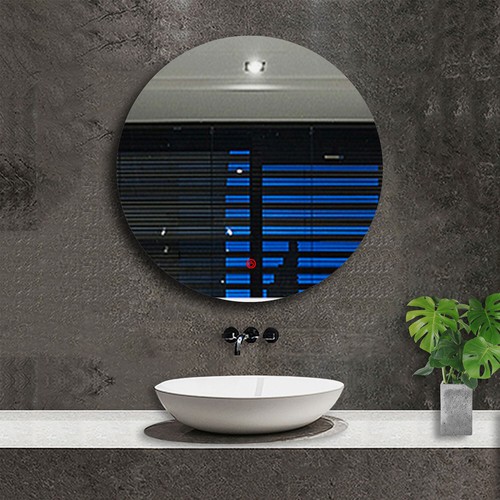 Round Bathroom Mirror with Backlit LED Lights Demister Dimmable Color Changing - Picture 3 of 20
