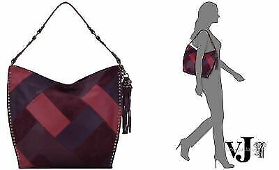 The Sak Silverlake borsa a tracolla in pelle patchwork hobo in cabernet - Foto 6 di 6